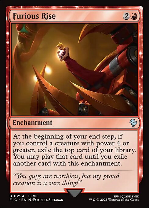 Furious Rise highlighted card art