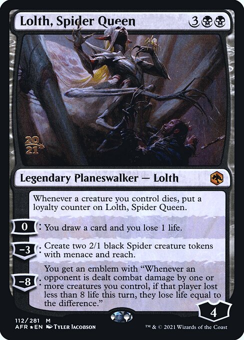Lolth, Spider Queen from Adventures in the Forgotten Realms Promos