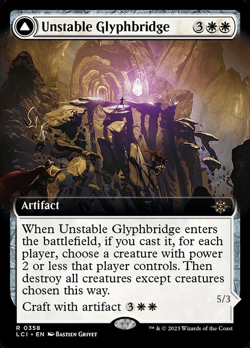 Unstable Glyphbridge // Sandswirl Wanderglyph from The Lost Caverns of Ixalan