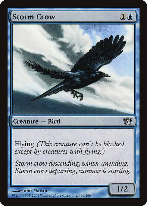 Storm Crow from Eighth Edition
