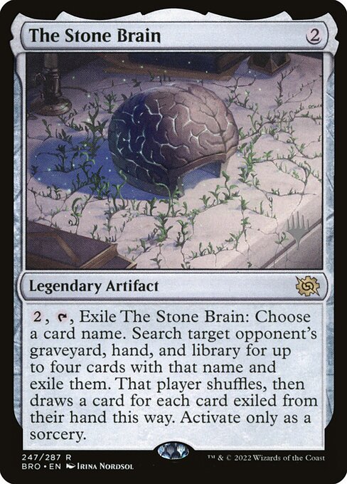 The Stone Brain from The Brothers' War Promos