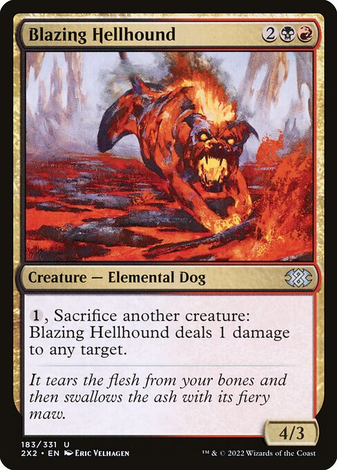 Blazing Hellhound highlighted card art