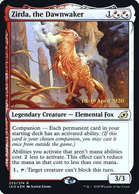 Zirda, the Dawnwaker from Ikoria: Lair of Behemoths Promos