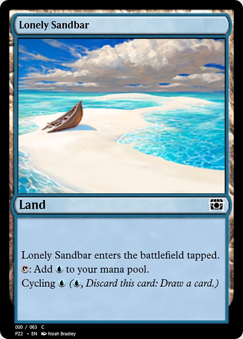Lonely Sandbar from Treasure Chest