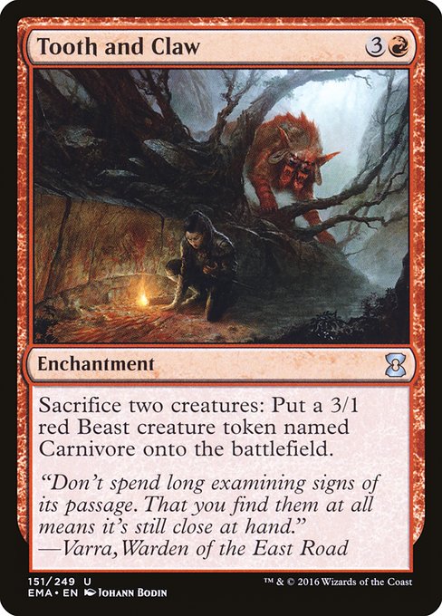 Tooth and Claw highlighted card art