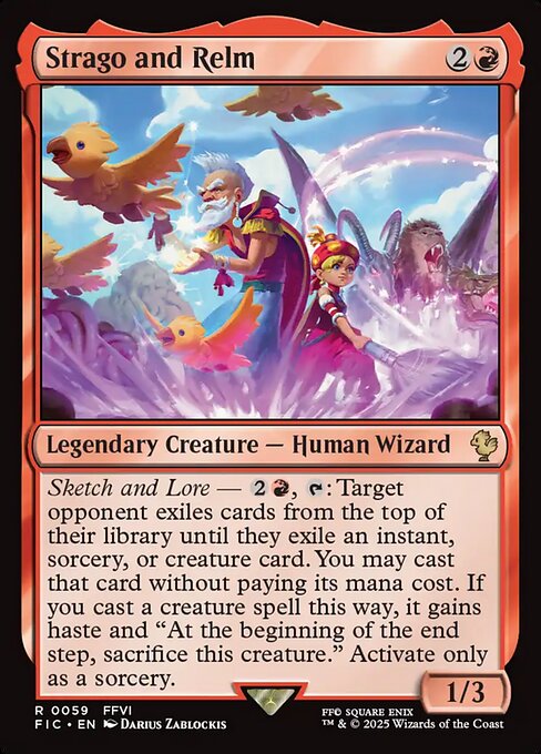 Strago and Relm from Final Fantasy Commander