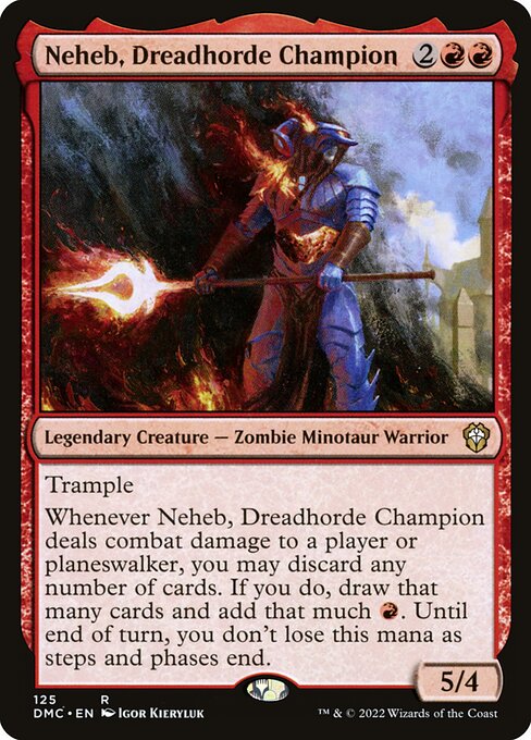 Neheb, Dreadhorde Champion from Dominaria United Commander