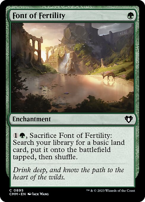 Font of Fertility highlighted card art