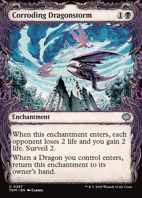 Corroding Dragonstorm highlighted card art
