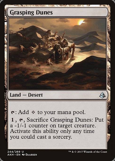 Grasping Dunes highlighted card art