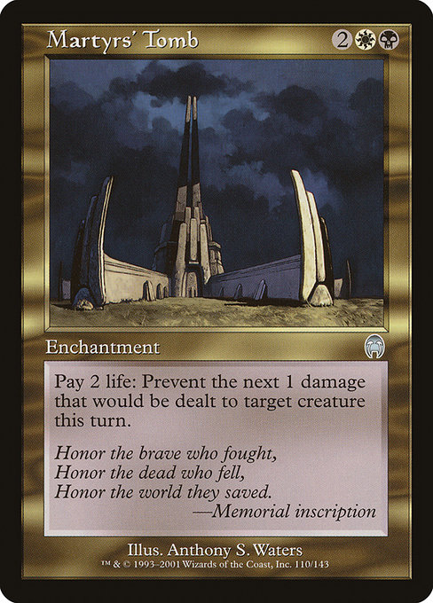 Martyrs' Tomb highlighted card art