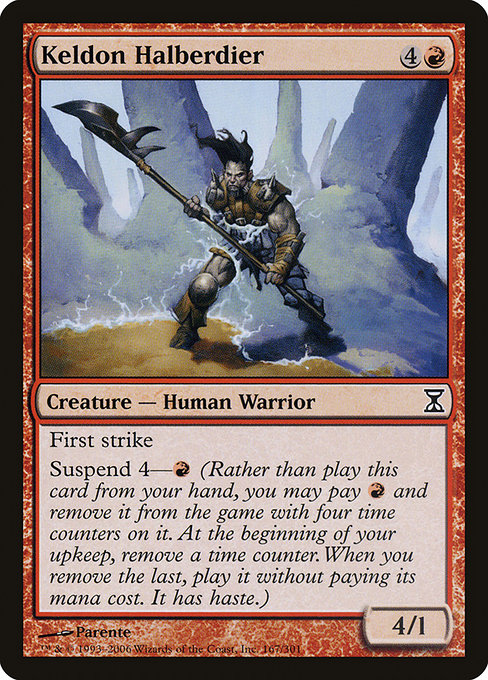 Keldon Halberdier from Time Spiral