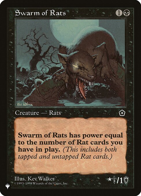 Swarm of Rats highlighted card art