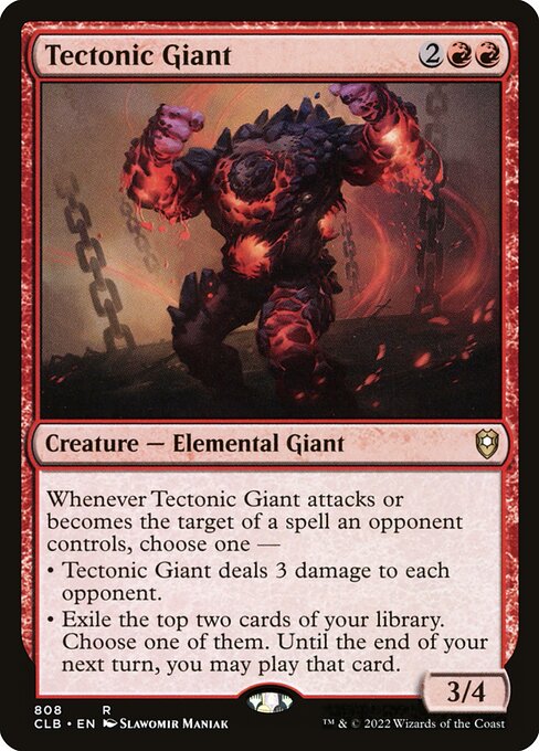 Tectonic Giant from Commander Legends: Battle for Baldur's Gate