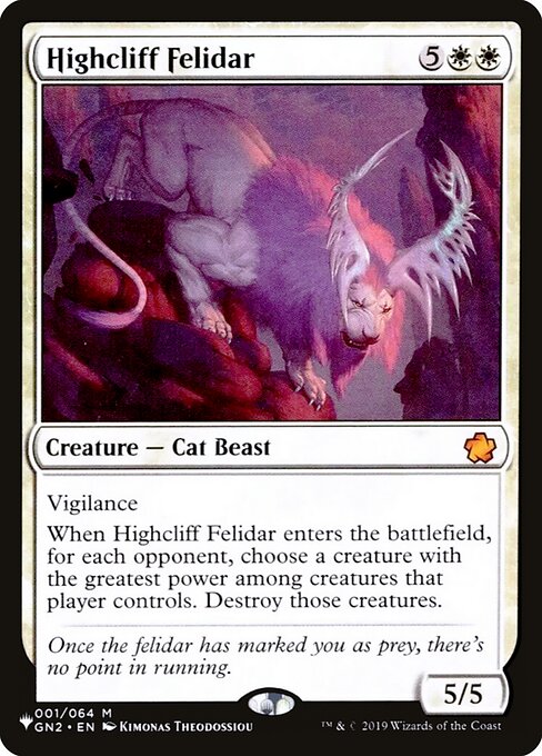 Highcliff Felidar highlighted card art