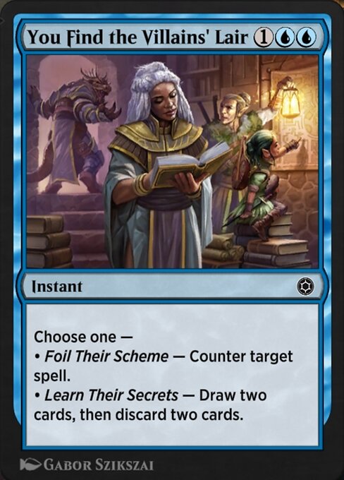 You Find the Villains' Lair highlighted card art