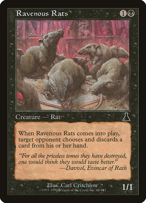 Ravenous Rats from Urza's Destiny