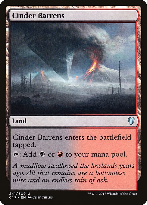Cinder Barrens from Commander 2017