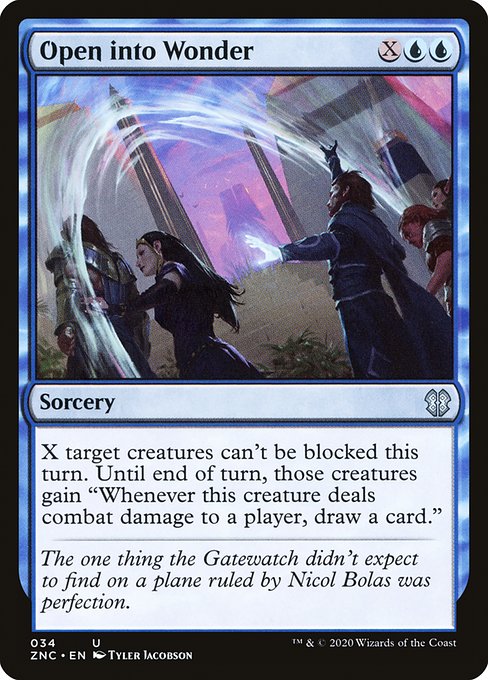 Open into Wonder highlighted card art