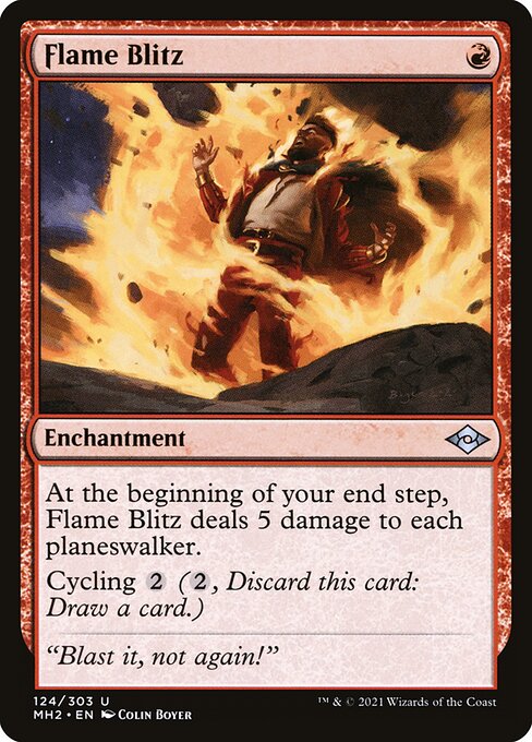 Flame Blitz highlighted card art