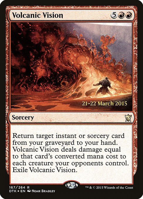 Volcanic Vision from Dragons of Tarkir Promos