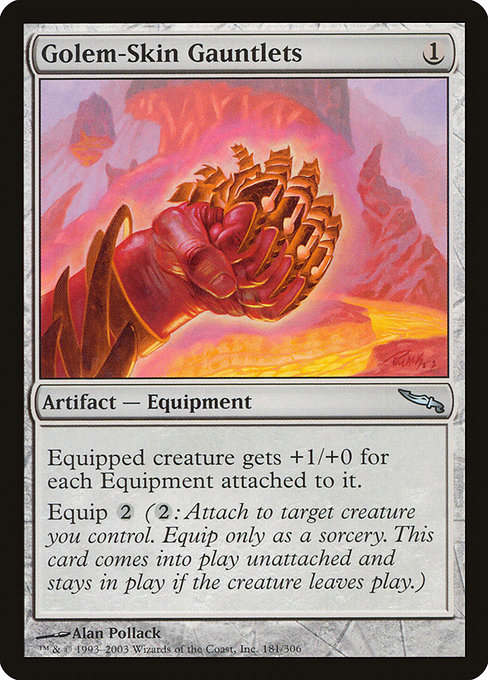 Golem-Skin Gauntlets from Mirrodin
