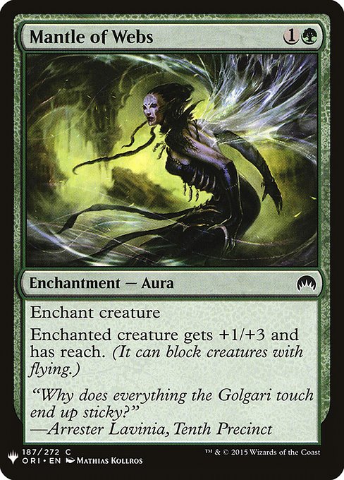 Mantle of Webs highlighted card art