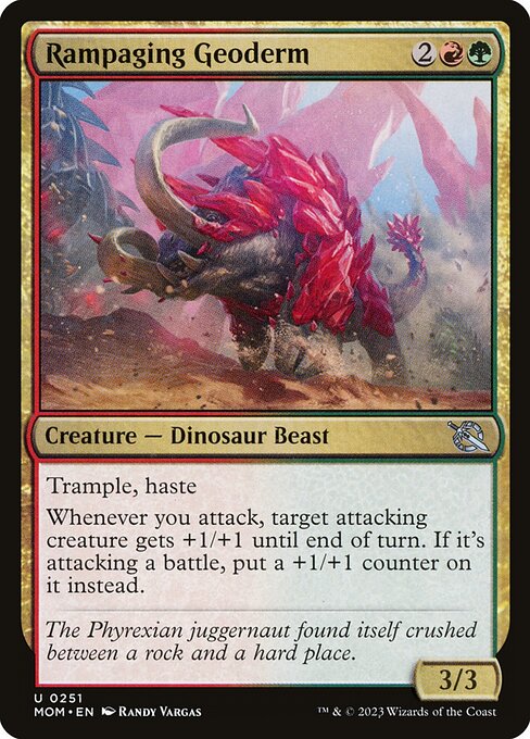Rampaging Geoderm highlighted card art