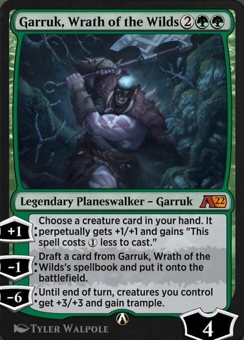 Garruk, Wrath of the Wilds highlighted card art