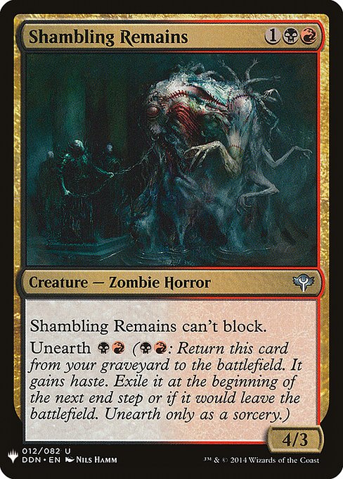 Shambling Remains highlighted card art