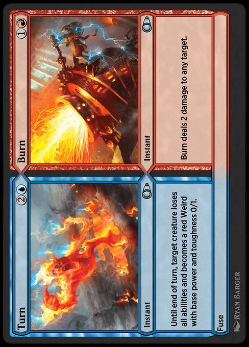 Turn // Burn highlighted card art