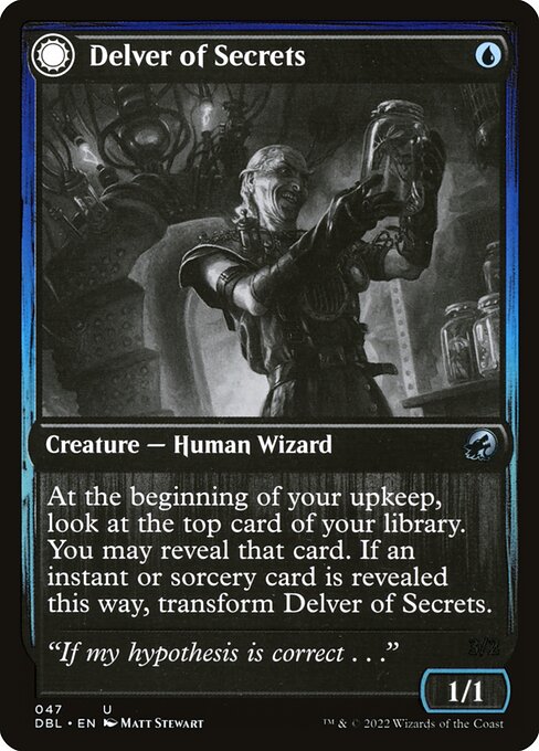 Delver of Secrets // Insectile Aberration from Innistrad: Double Feature