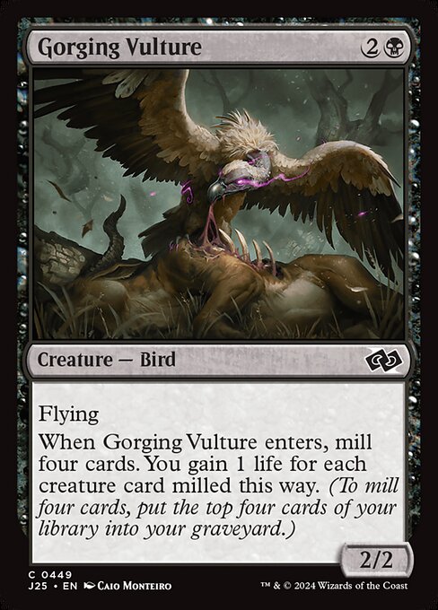 Gorging Vulture highlighted card art