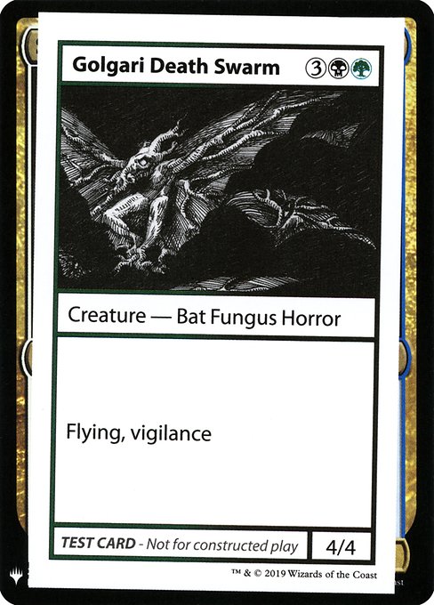 Golgari Death Swarm from Mystery Booster Playtest Cards 2019