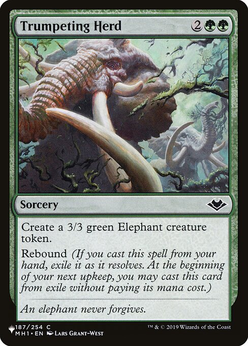 Trumpeting Herd highlighted card art