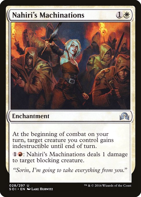 Nahiri's Machinations highlighted card art