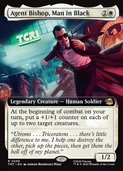 Agent Bishop, Man in Black from Teenage Mutant Ninja Turtles