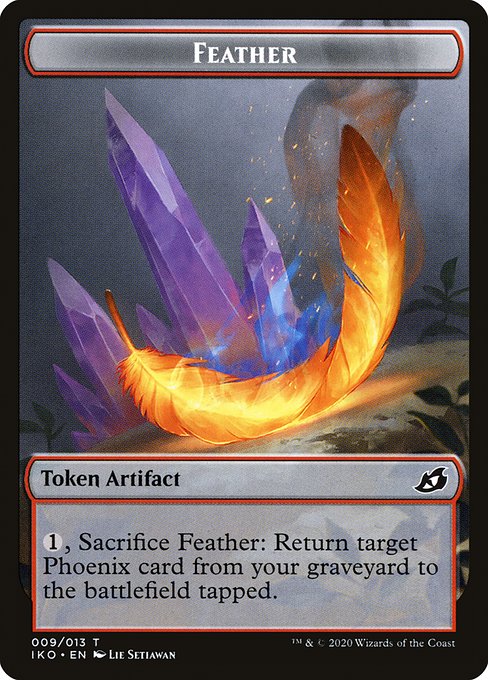 Feather from Ikoria: Lair of Behemoths Tokens