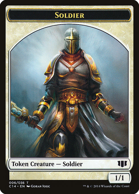 Soldier from Commander 2014 Tokens