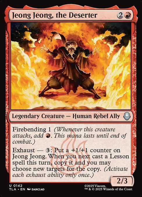 Jeong Jeong, the Deserter from Avatar: The Last Airbender