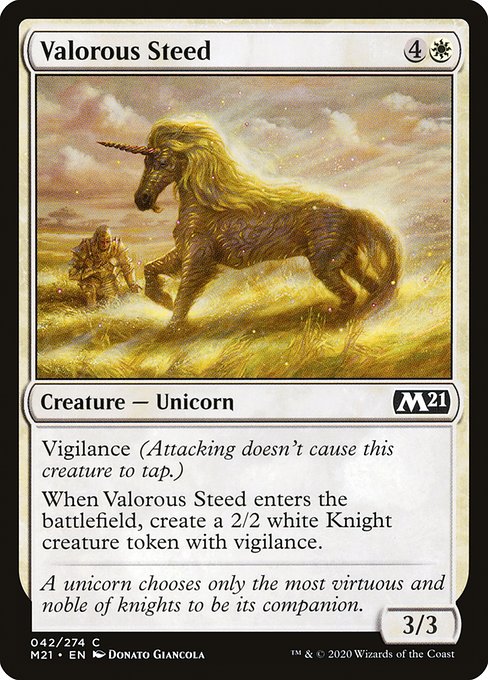 Valorous Steed from Core Set 2021