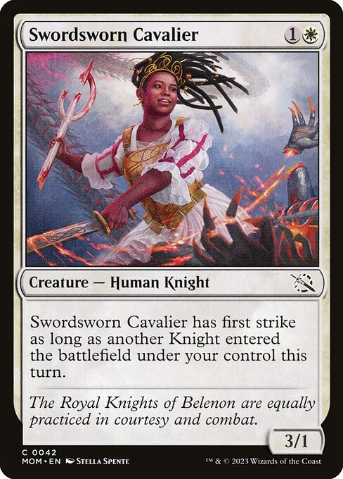 Swordsworn Cavalier highlighted card art