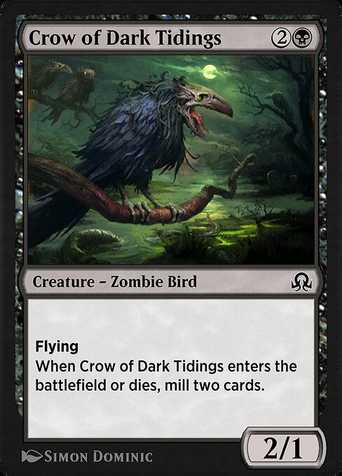 Crow of Dark Tidings from Shadows over Innistrad Remastered