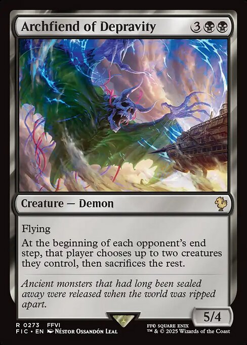Archfiend of Depravity highlighted card art