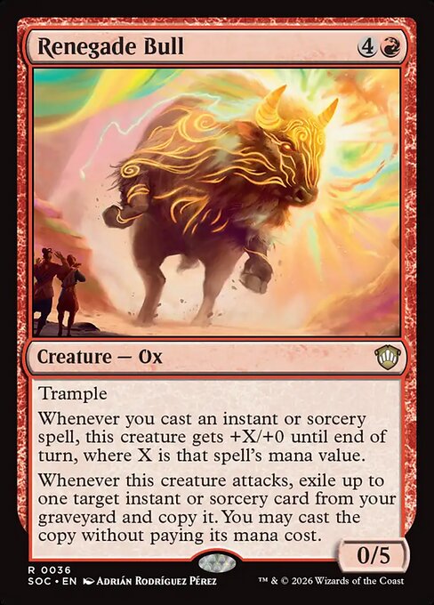 Renegade Bull from Secrets of Strixhaven Commander