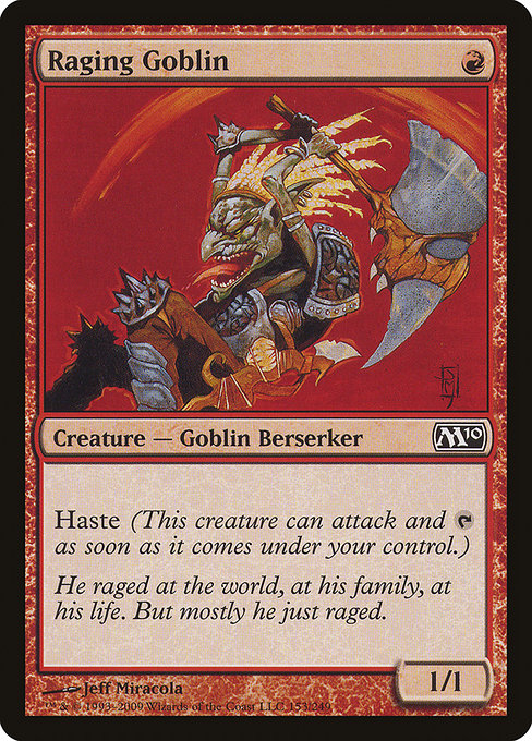 Raging Goblin from Magic 2010