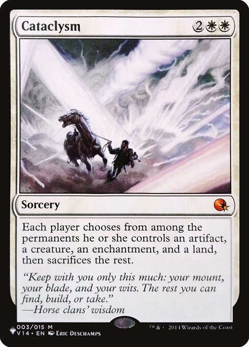Cataclysm highlighted card art