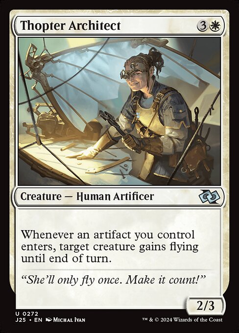 Thopter Architect highlighted card art