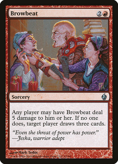 Browbeat from Premium Deck Series: Fire and Lightning