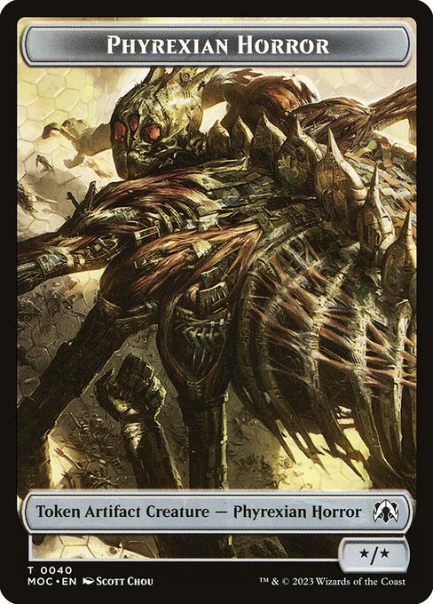 Phyrexian Horror highlighted card art